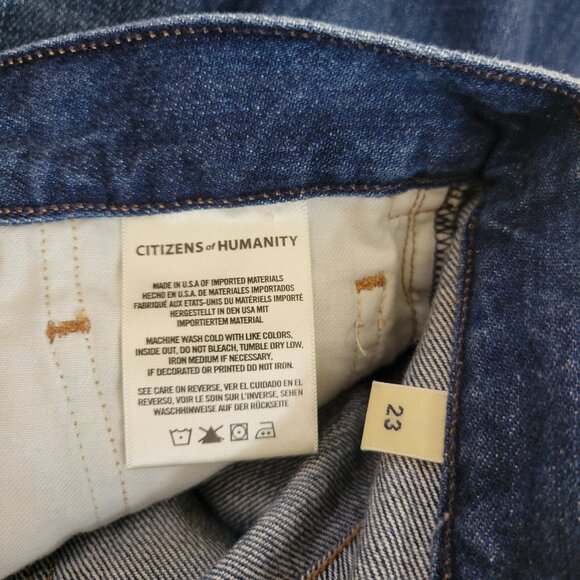 COH Liya High Rise Classic Fit Distressed Crop Cut off Hem Jean - Picture 10 of 11